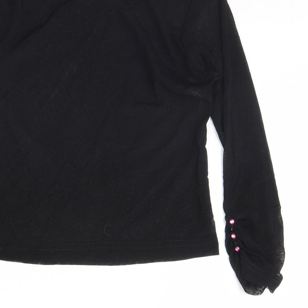 Preworn Womens Black   Basic Blouse Size 6