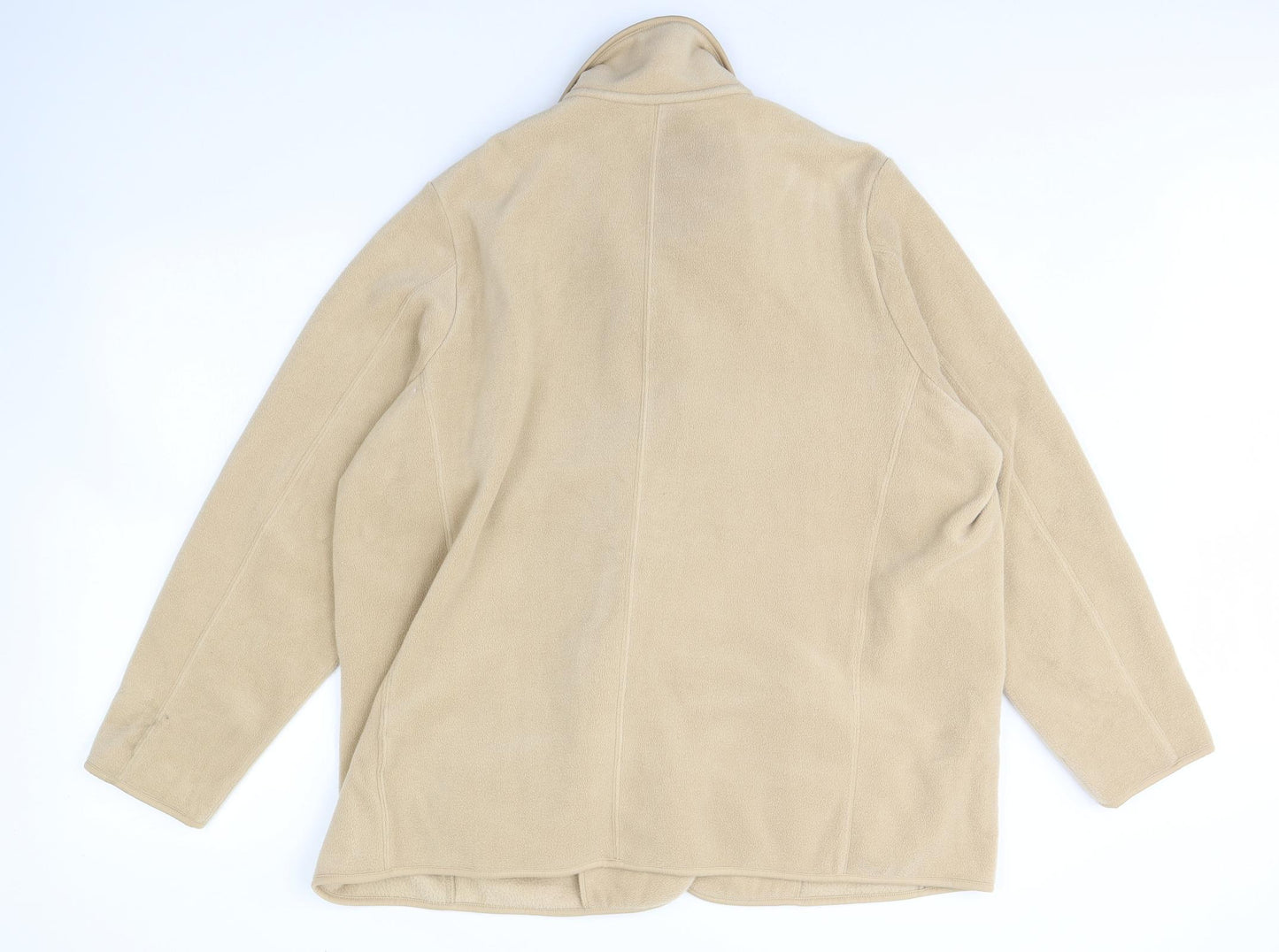 Lands End Womens Beige  Fleece Jacket  Size 24