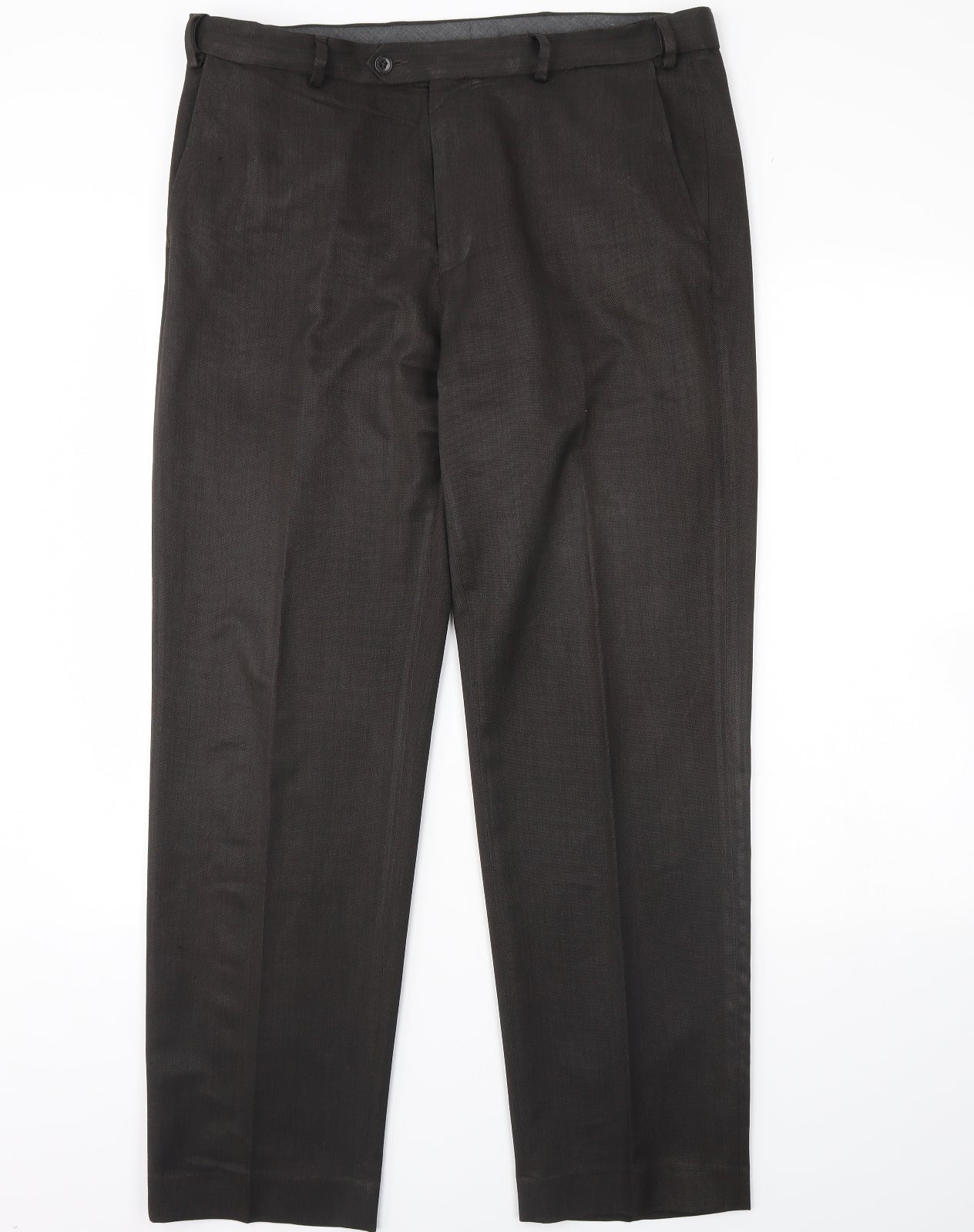 m&S Mens Brown   Trousers  Size 36 L32 in