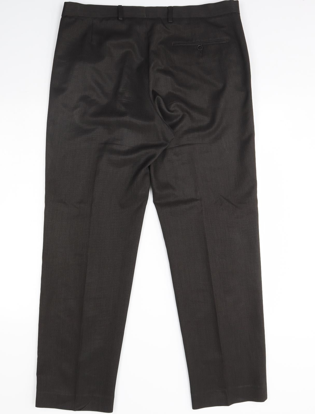 m&S Mens Brown   Trousers  Size 36 L32 in