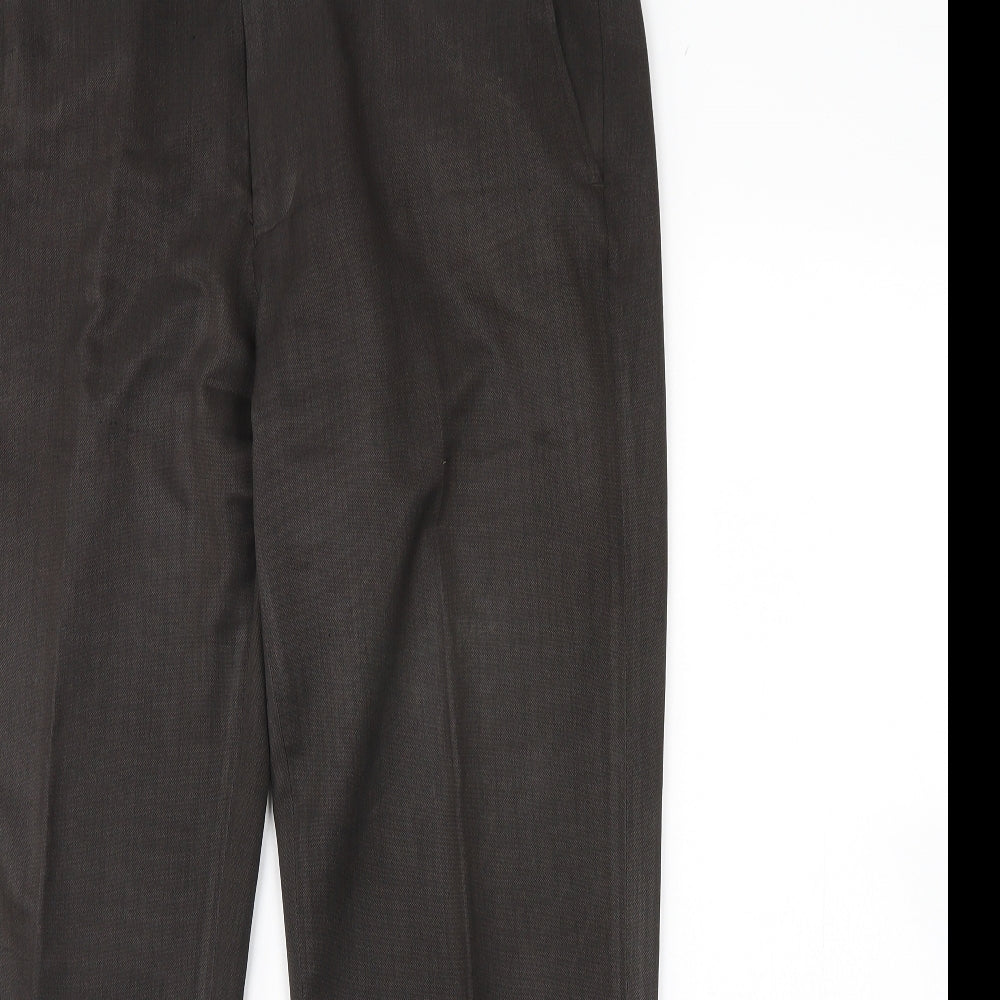 m&S Mens Brown   Trousers  Size 36 L32 in