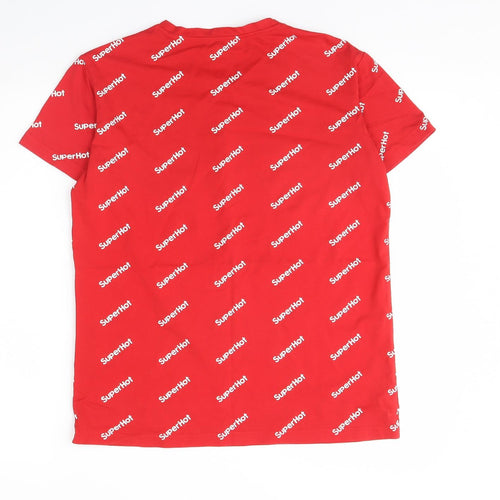 Preworn Womens Red   Basic T-Shirt Size L