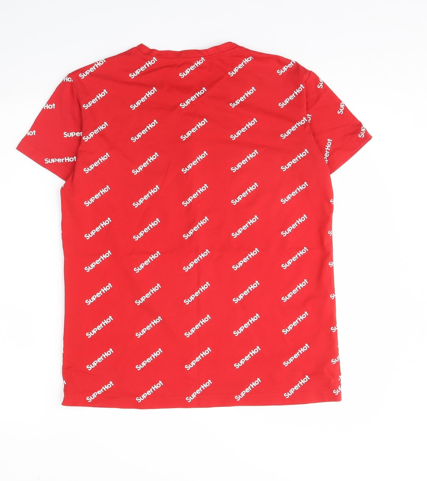 Preworn Womens Red   Basic T-Shirt Size L