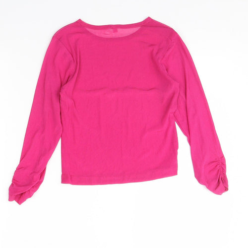 Preworn Womens Pink   Basic Blouse Size 8