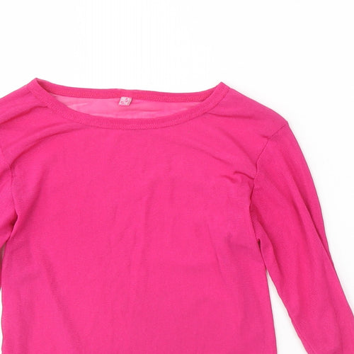 Preworn Womens Pink   Basic Blouse Size 8