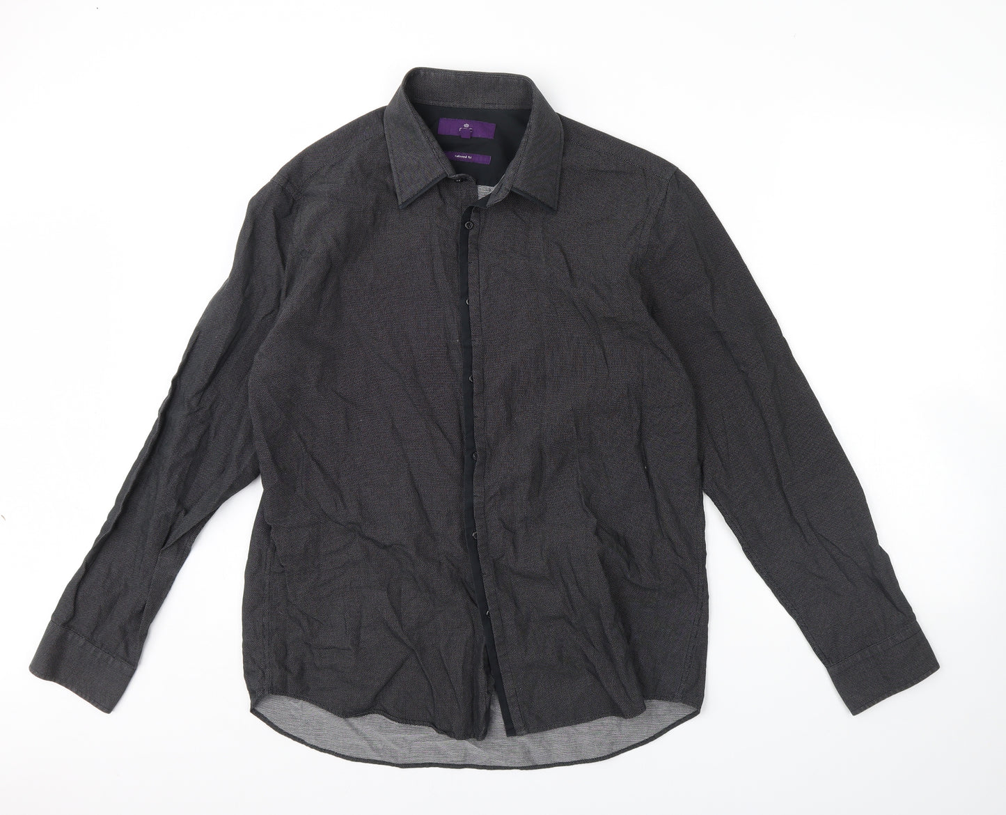 NEXT Mens Black    Dress Shirt Size 17