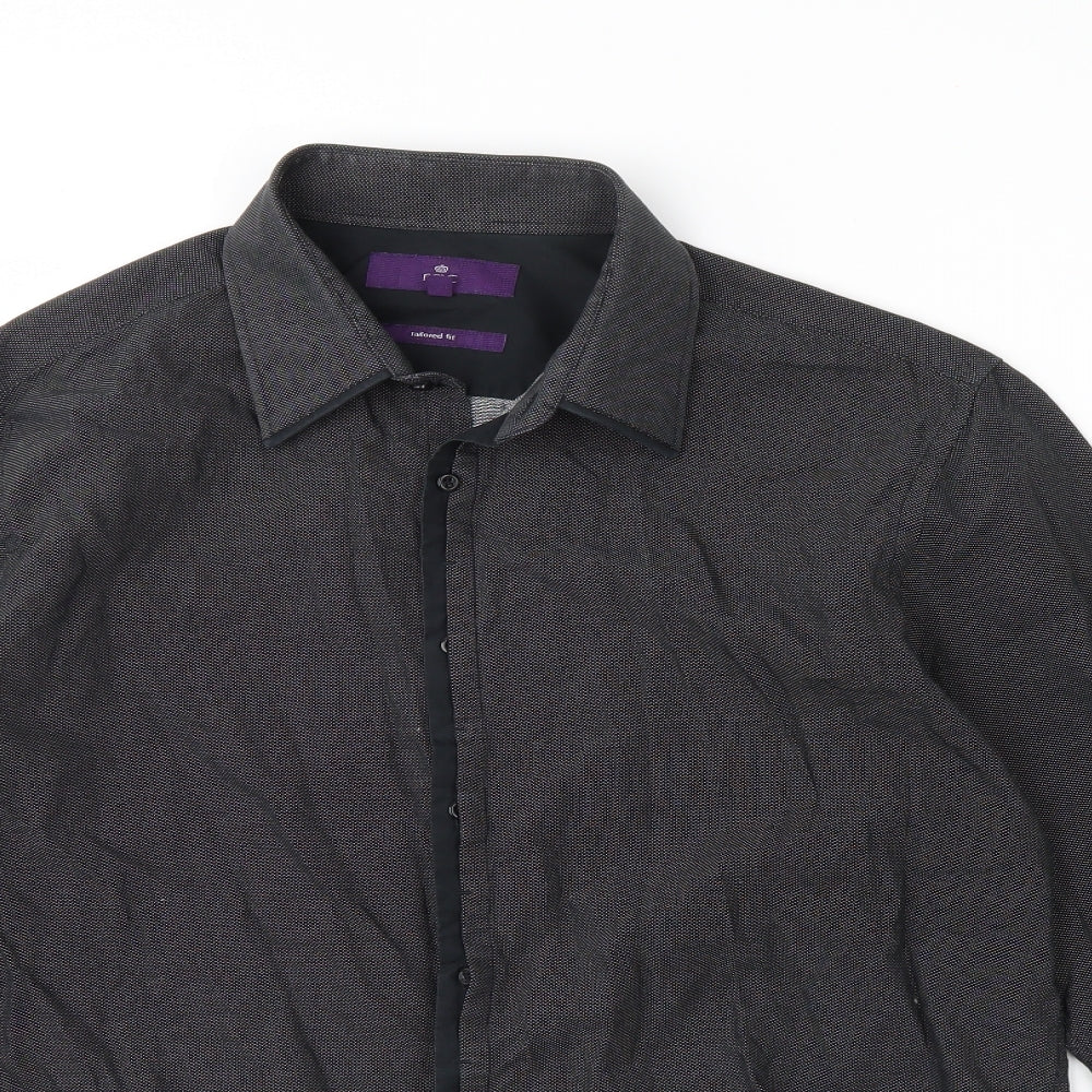 NEXT Mens Black    Dress Shirt Size 17