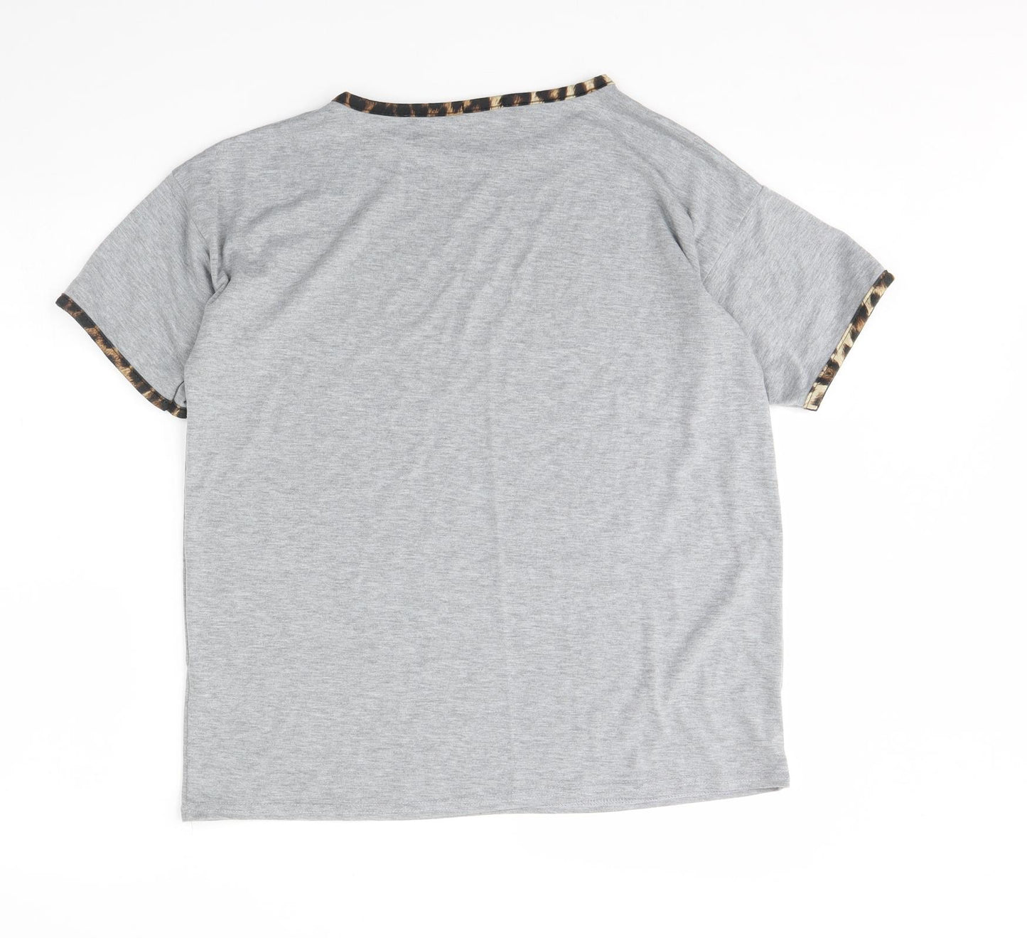 Boohoo Womens Grey   Basic T-Shirt Size 14