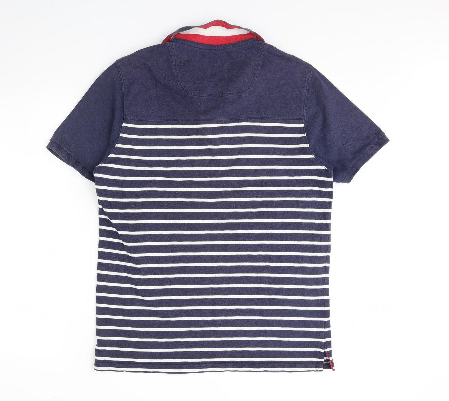 Joules Mens Blue Striped   Polo Size M