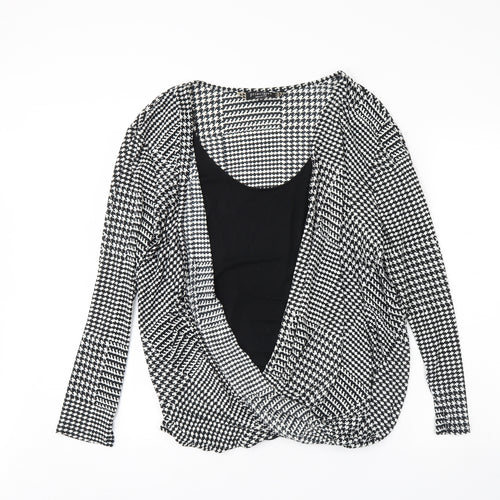 Principles Womens Black Herringbone  Pullover Jumper Size 20
