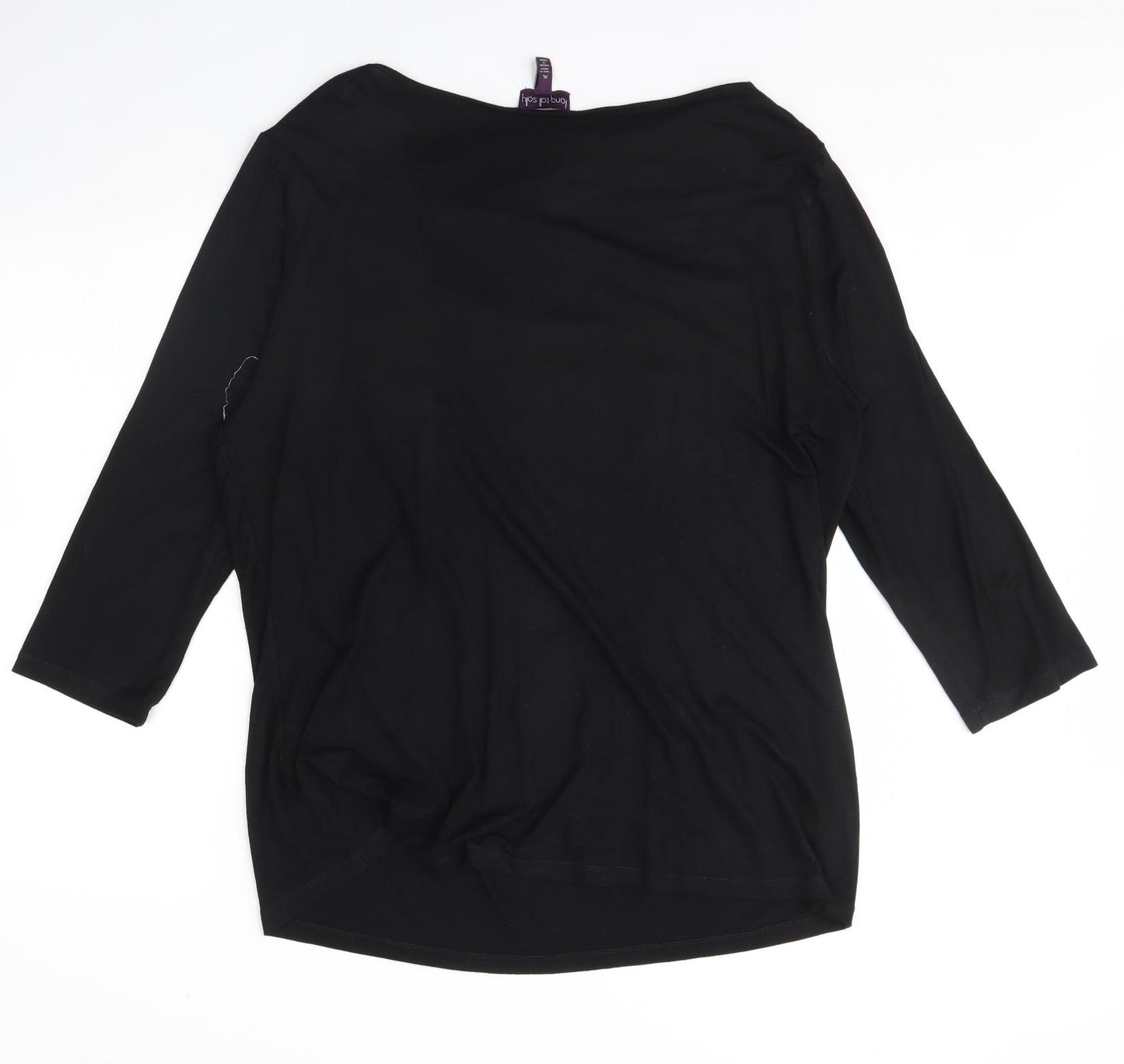 Long Tall Sally Womens Black   Basic Blouse Size XL