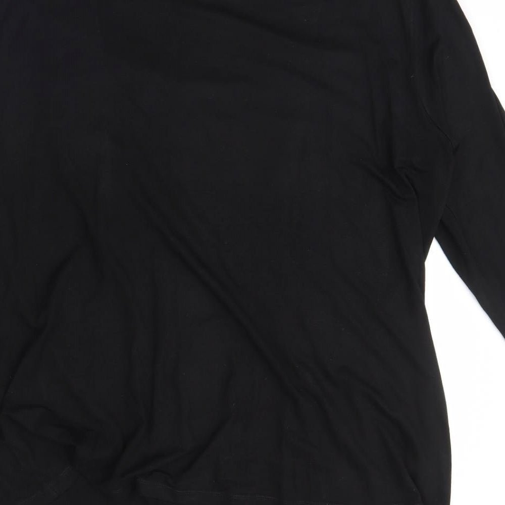 Long Tall Sally Womens Black   Basic Blouse Size XL