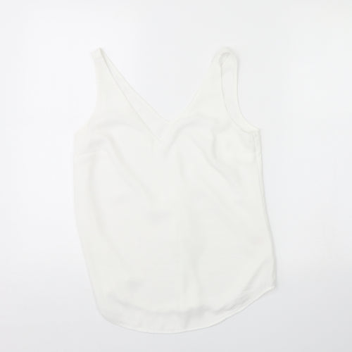 Oasis Womens White   Basic Tank Size 8