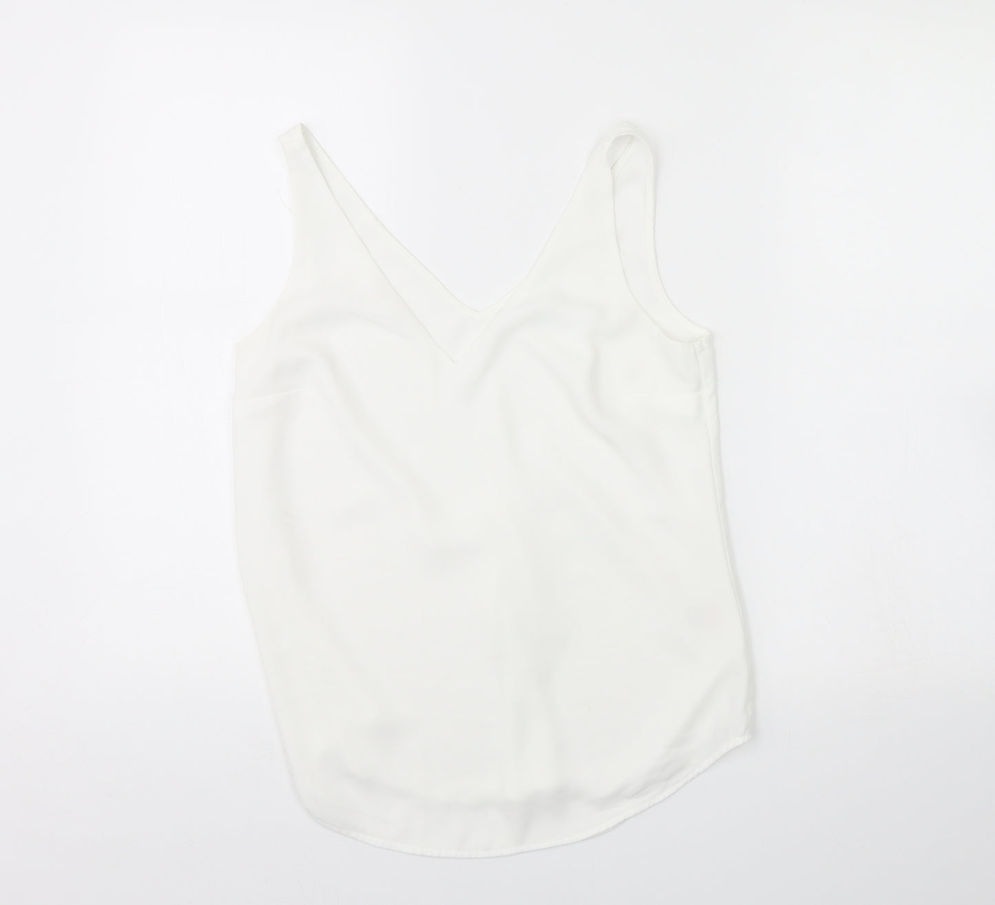 Oasis Womens White   Basic Tank Size 8