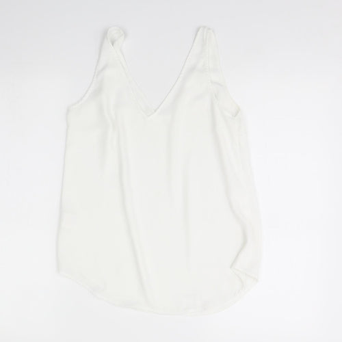 Oasis Womens White   Basic Tank Size 8