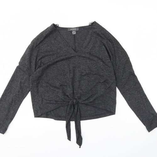Primark Womens Grey   Basic Blouse Size 2XS