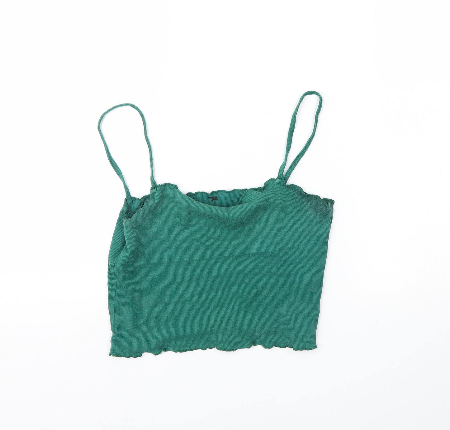 Topshop Womens Green   Cropped Tank Size 14