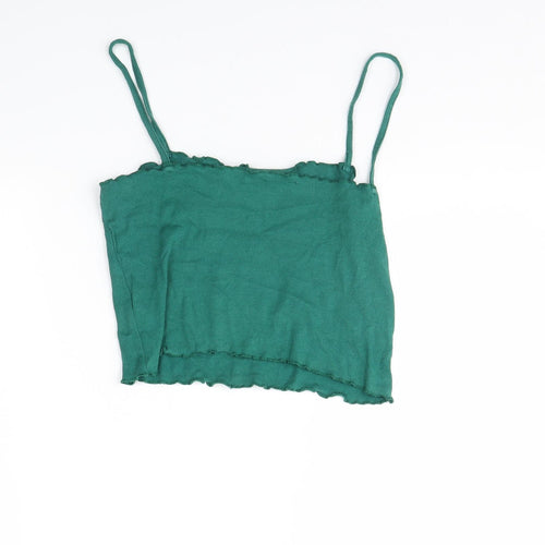 Topshop Womens Green   Cropped Tank Size 14