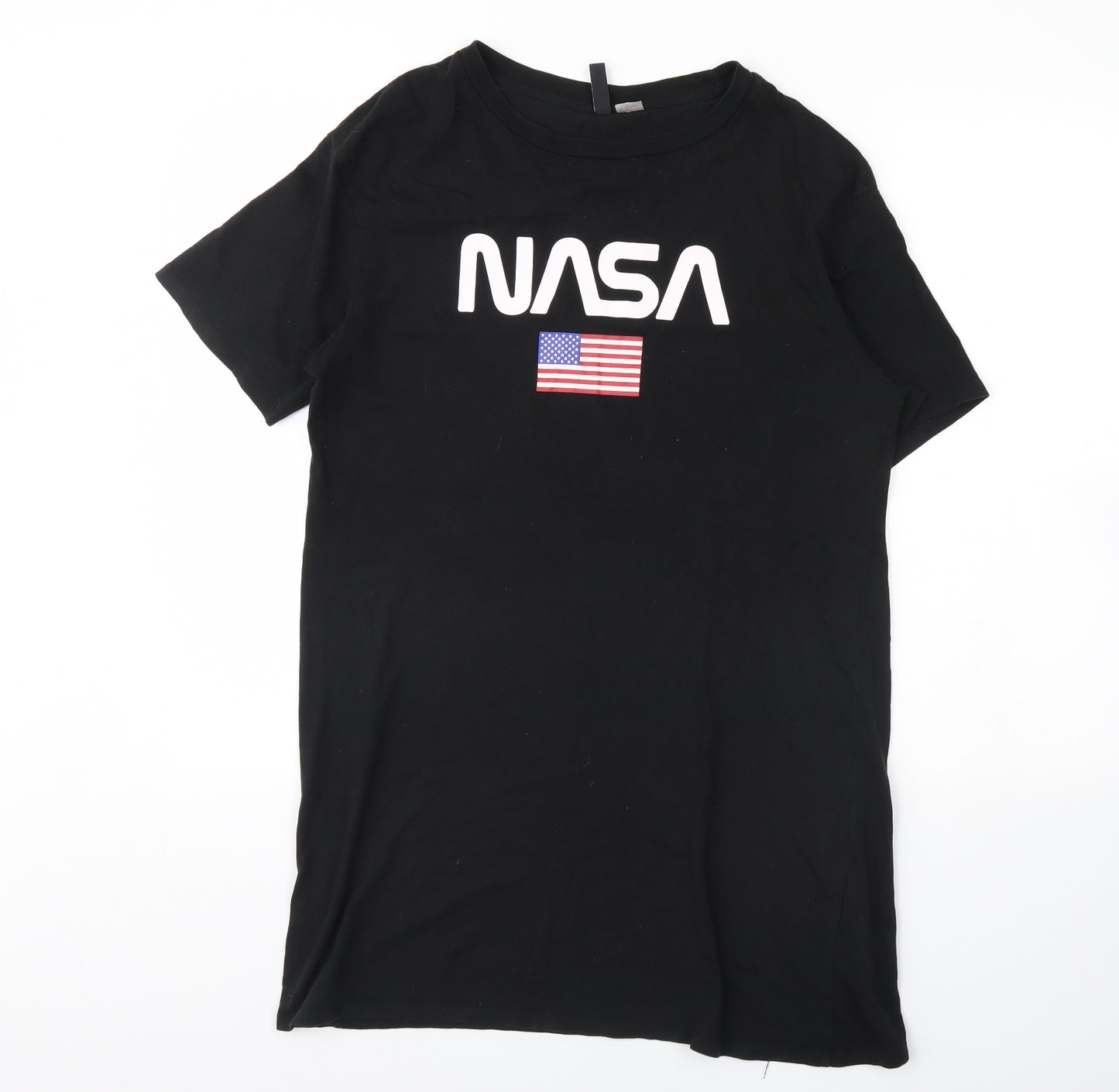 Divided Womens Black   T-Shirt Dress  Size 6  - NASA