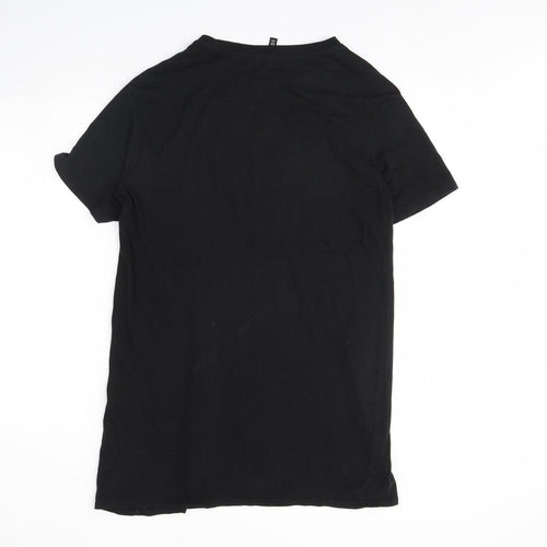 Divided Womens Black   T-Shirt Dress  Size 6  - NASA
