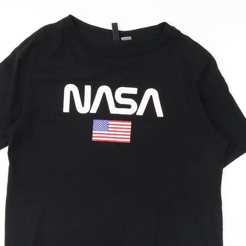Divided Womens Black   T-Shirt Dress  Size 6  - NASA