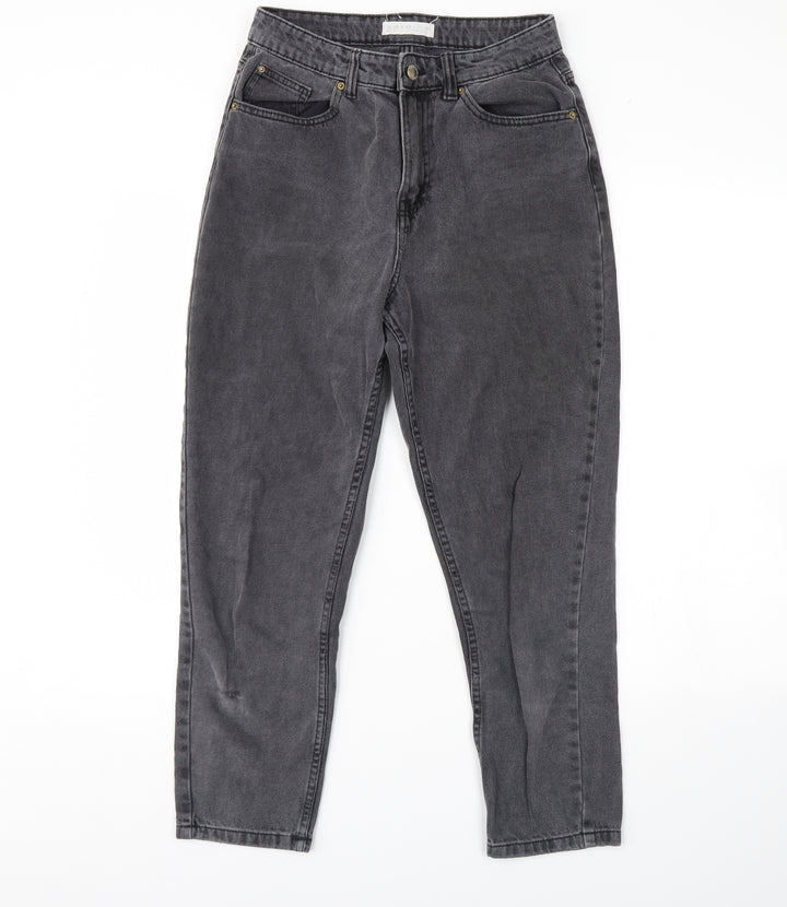 DENIM CO Womens Black Denim Straight Jeans Size 10 L29 in