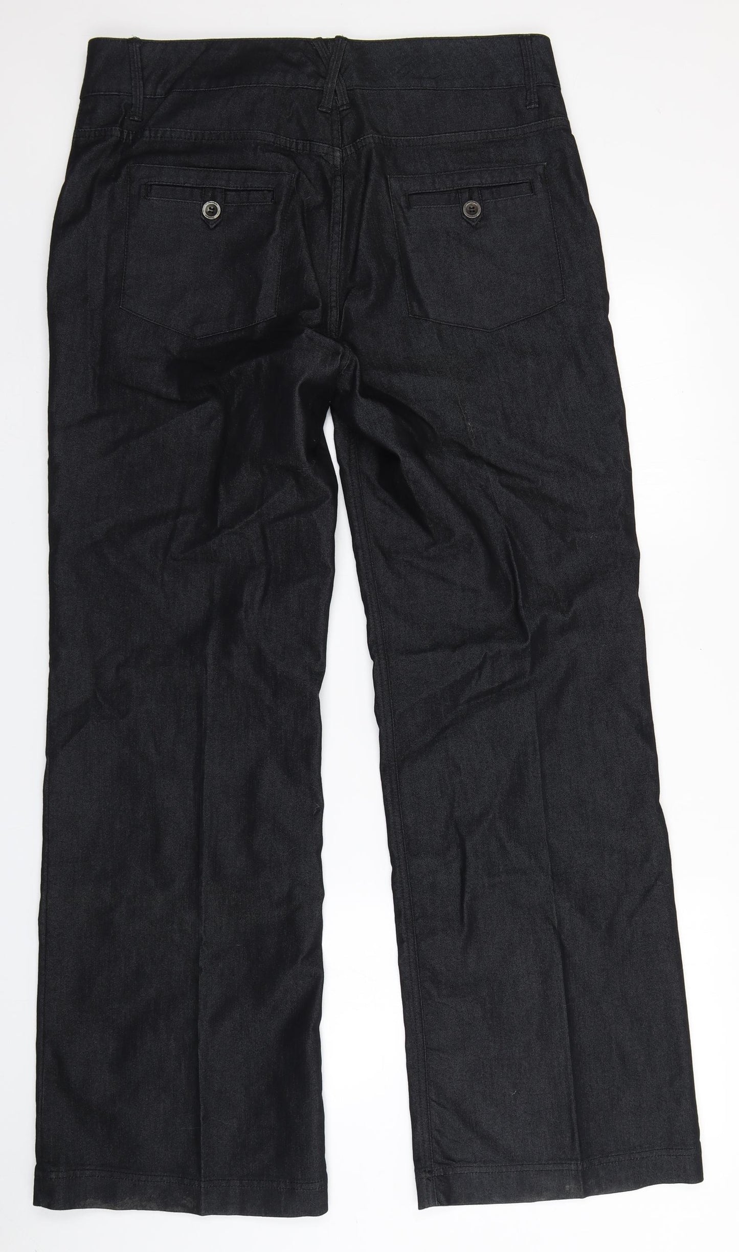 M&S Womens Blue   Chino Trousers Size 16 L32 in