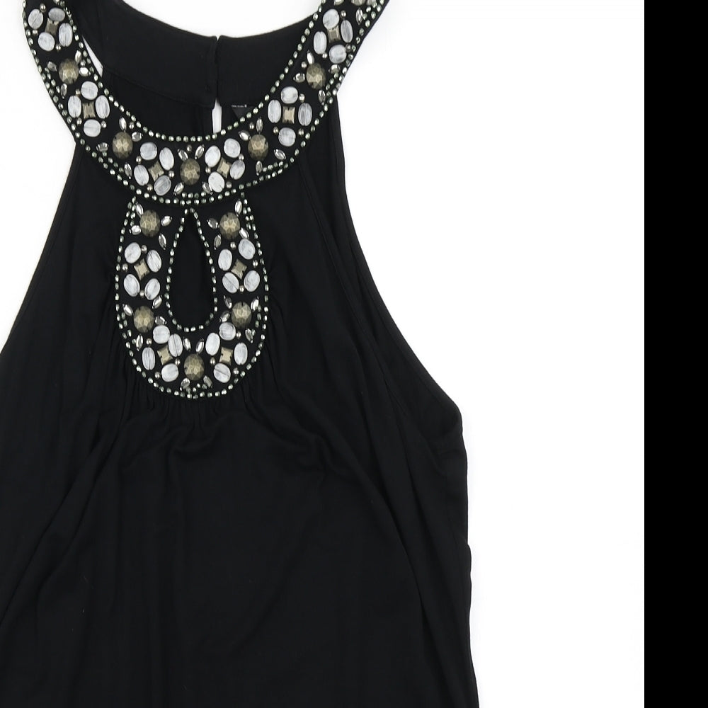 Julien Macdonald Womens Black   Basic Blouse Size 16