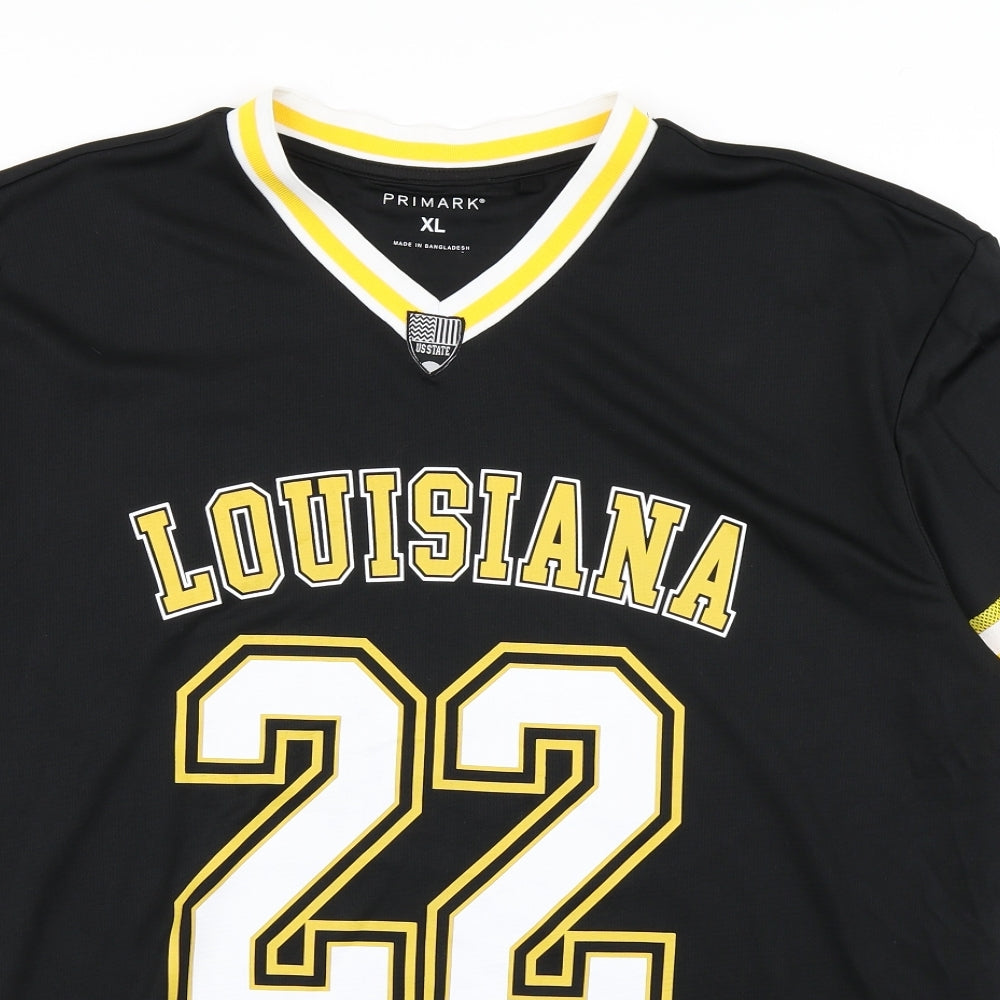 Primark Mens Black    T-Shirt Size XL