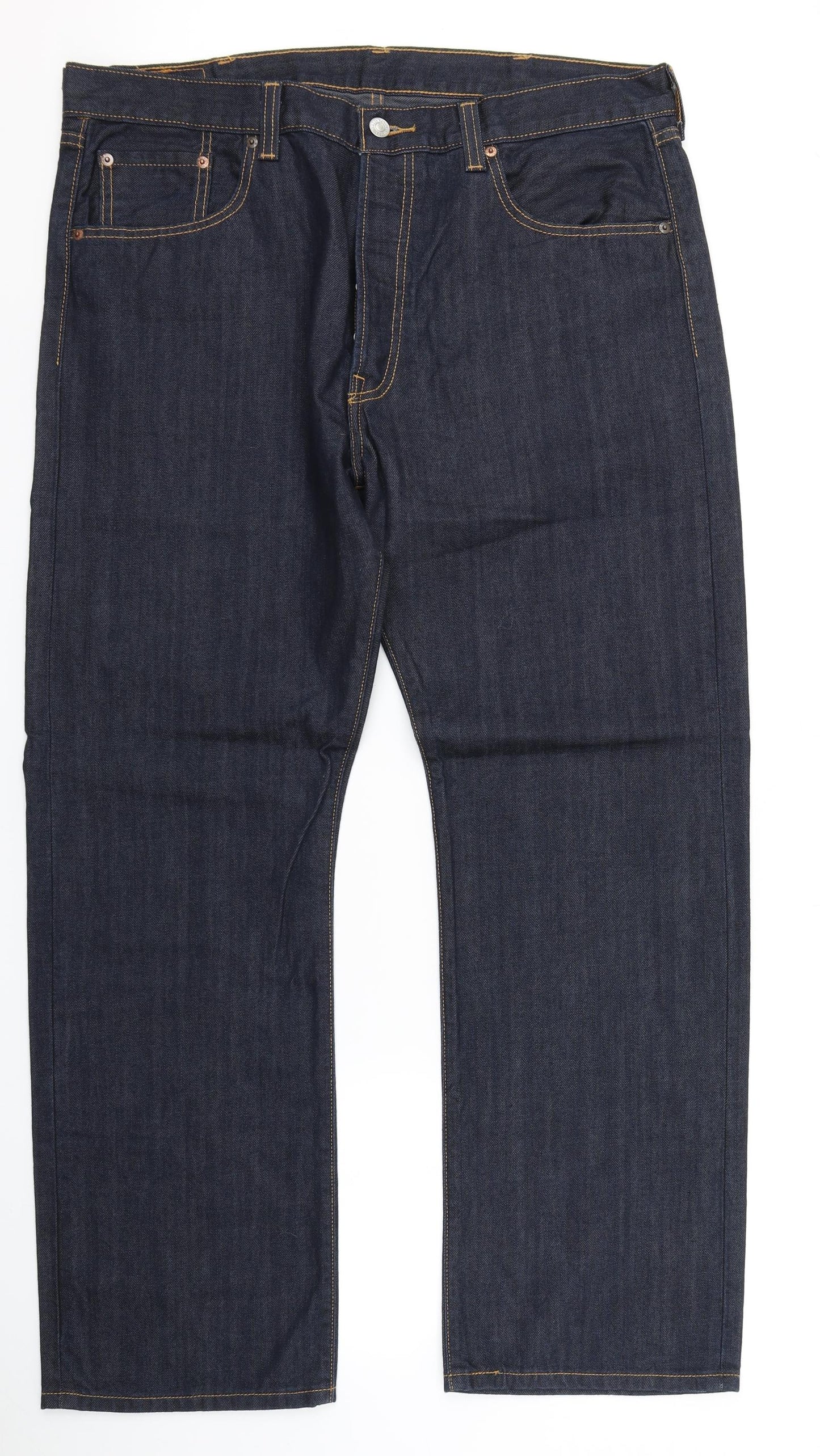 Levi Strauss & Co Mens Blue  Denim Straight Jeans Size 38 in L30 in