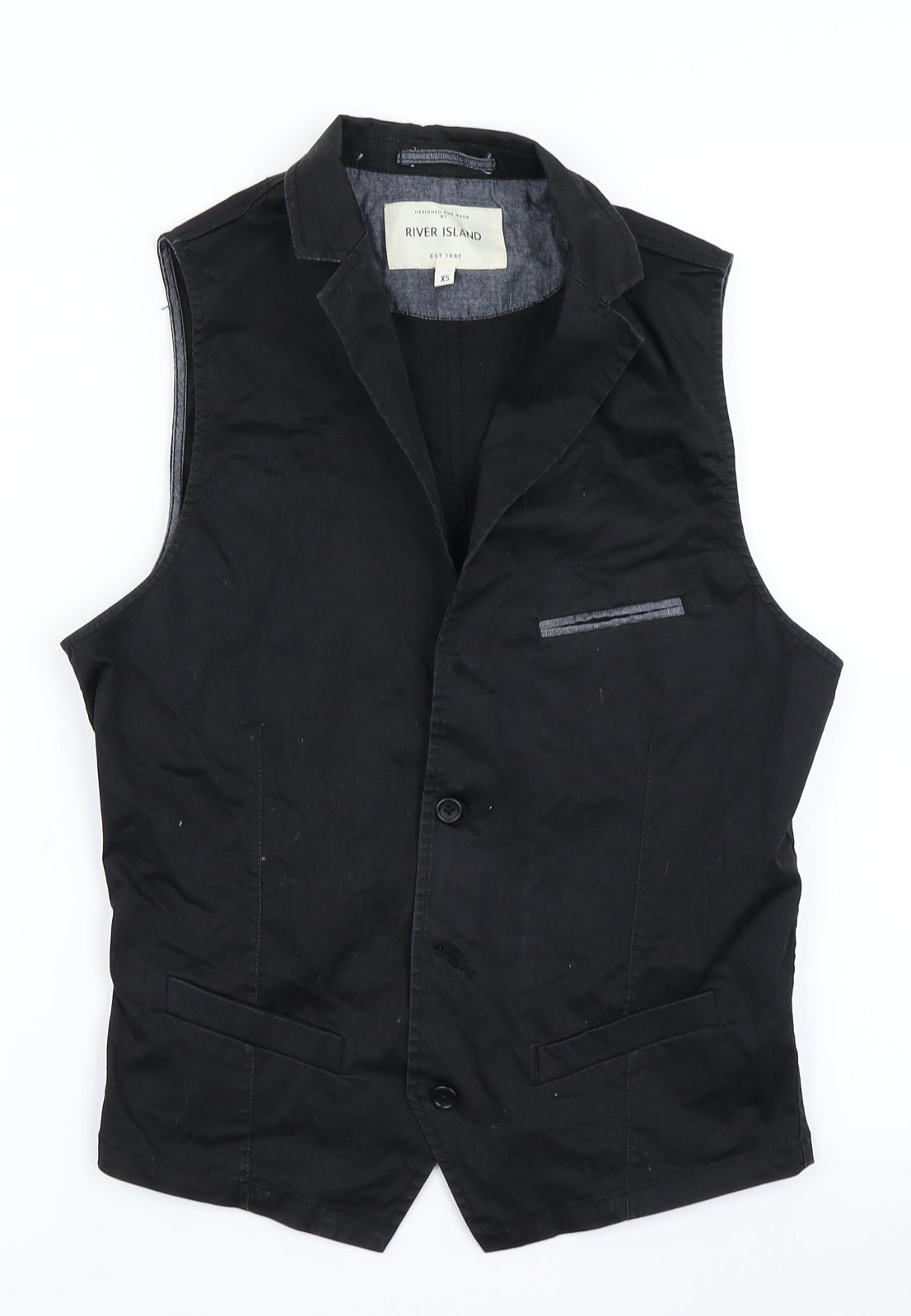 River Island Mens Black   Jacket Poncho Size XS