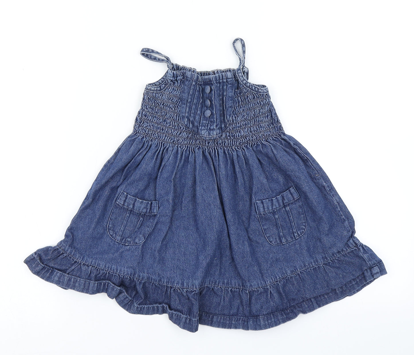 Early Days Girls Blue  Denim Fit & Flare  Size 18-24 Months