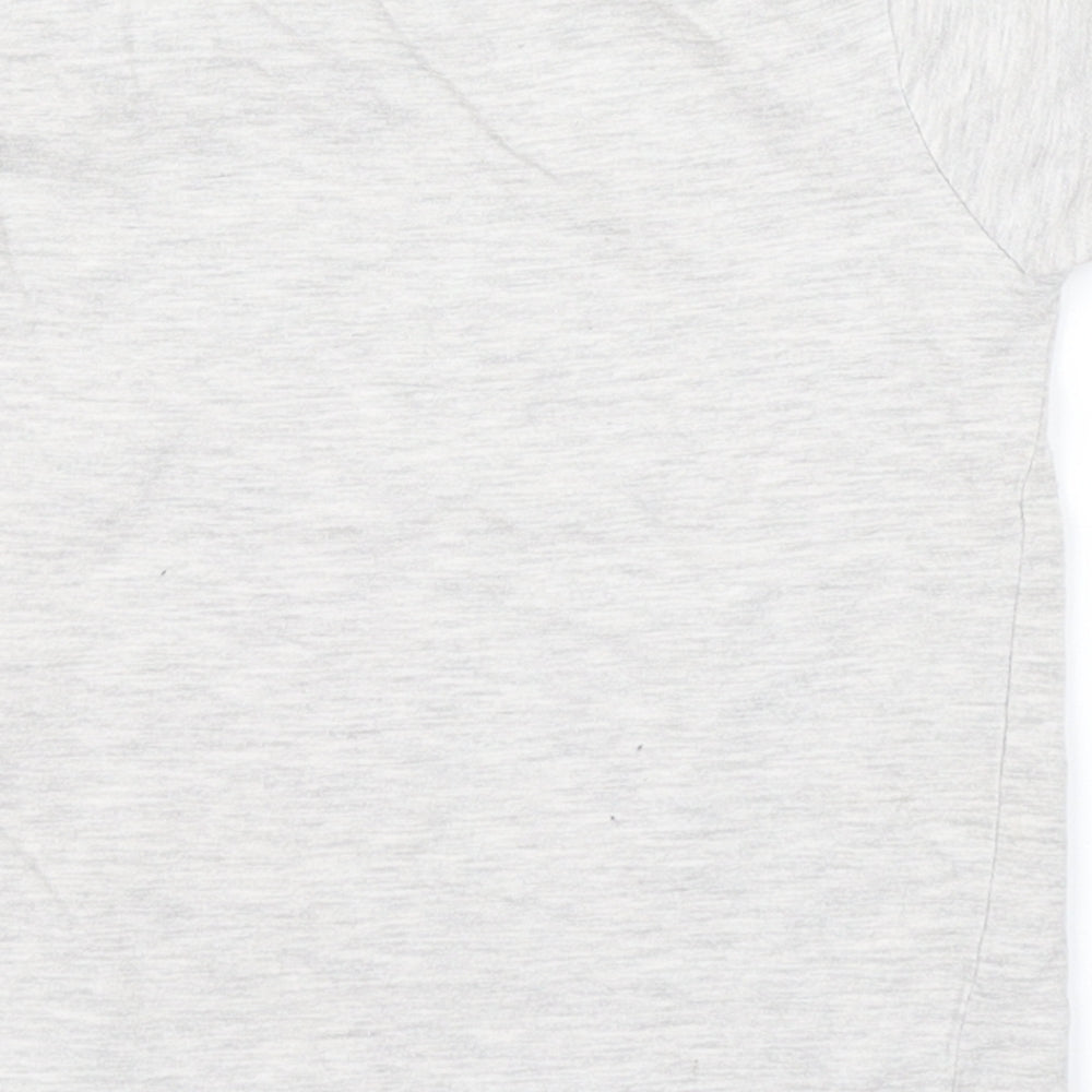 Primark Girls Grey   Basic T-Shirt Size 2-3 Years  - unicorn