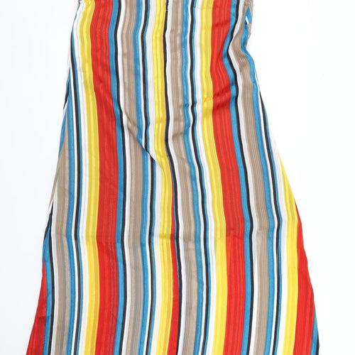 En Creme Womens Red Striped  Maxi  Size M