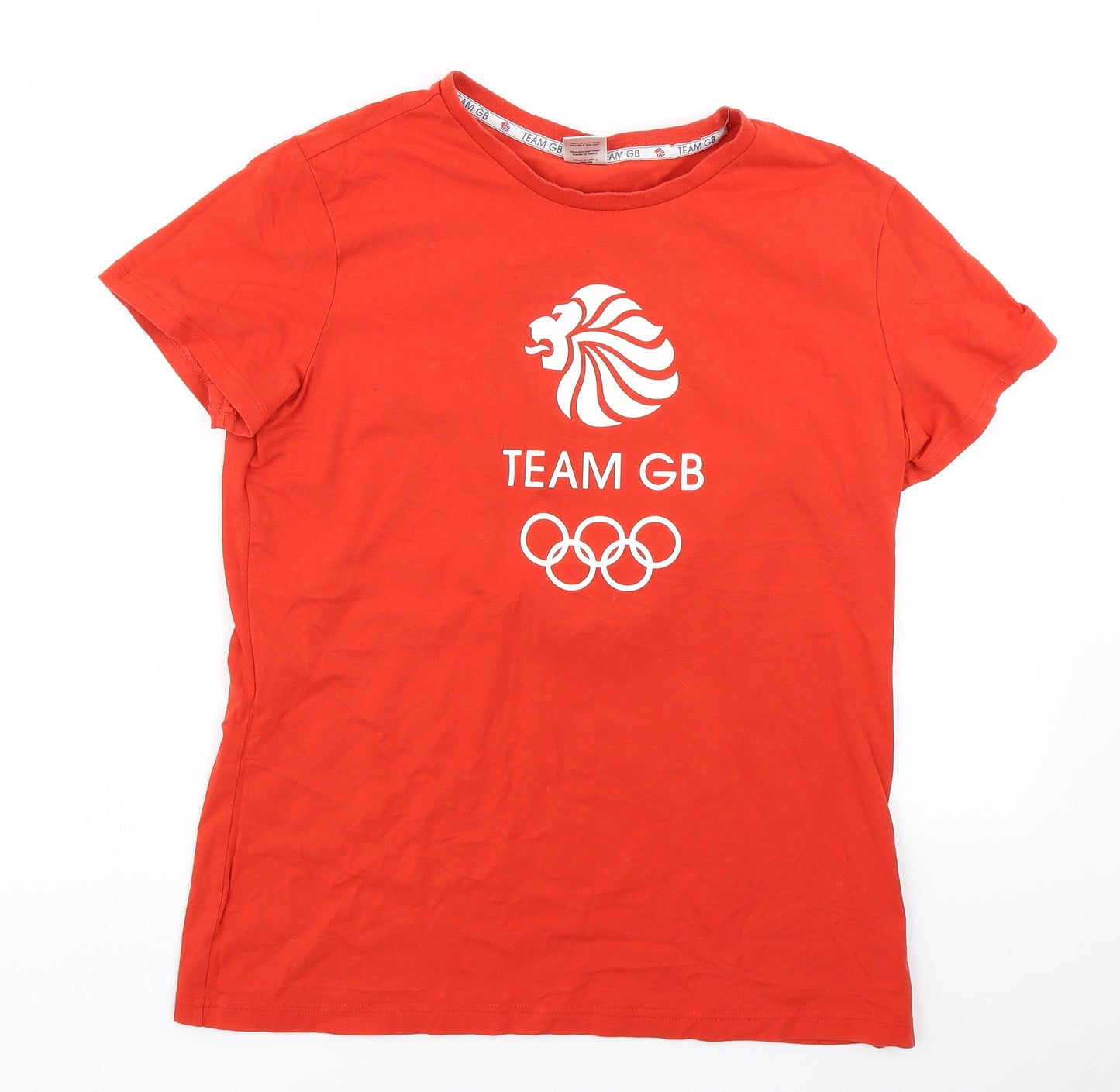 Team GB Womens Red   Basic T-Shirt Size 20