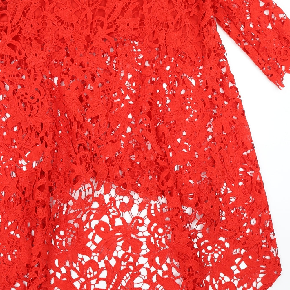 QED London Womens Red   Basic Blouse Size 12