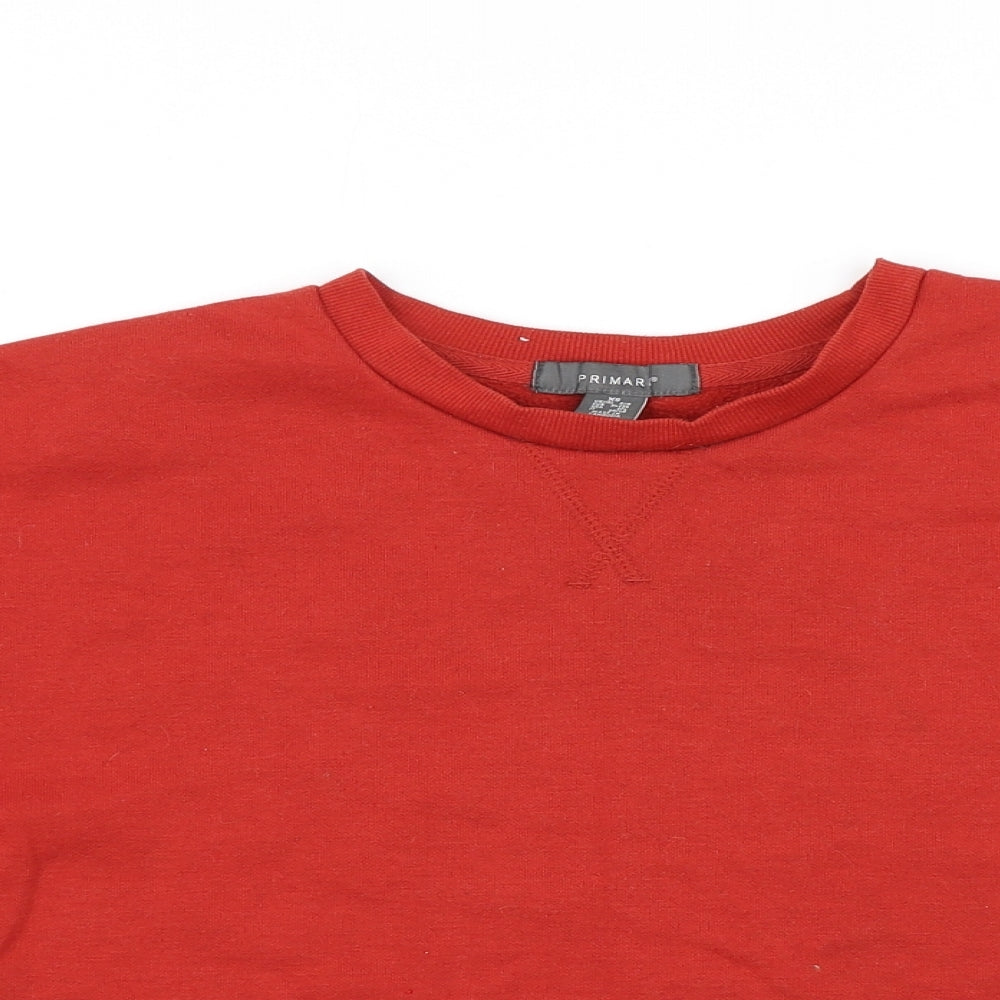 Primark Womens Orange   Pullover Sweatshirt Size XS  - Cropped