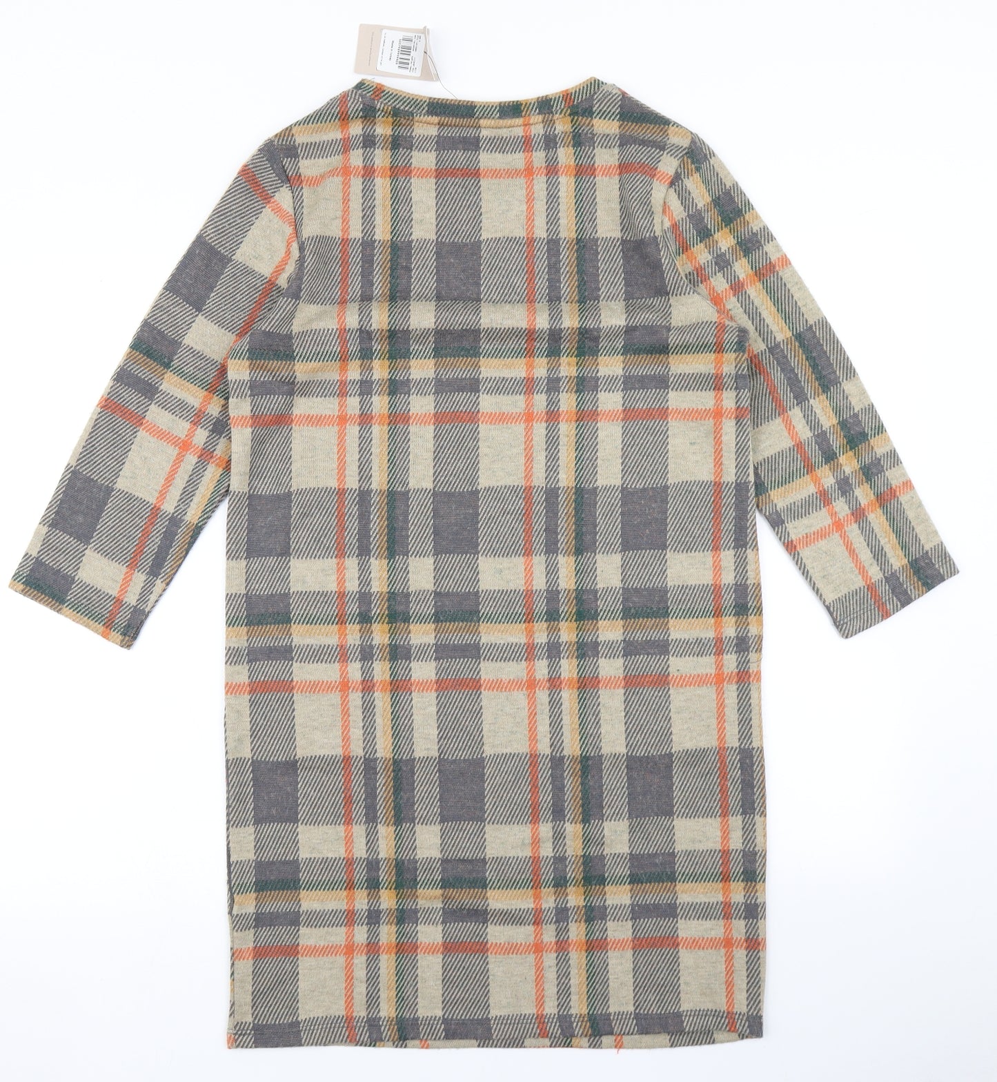 TU Womens Brown Plaid  A-Line  Size 8
