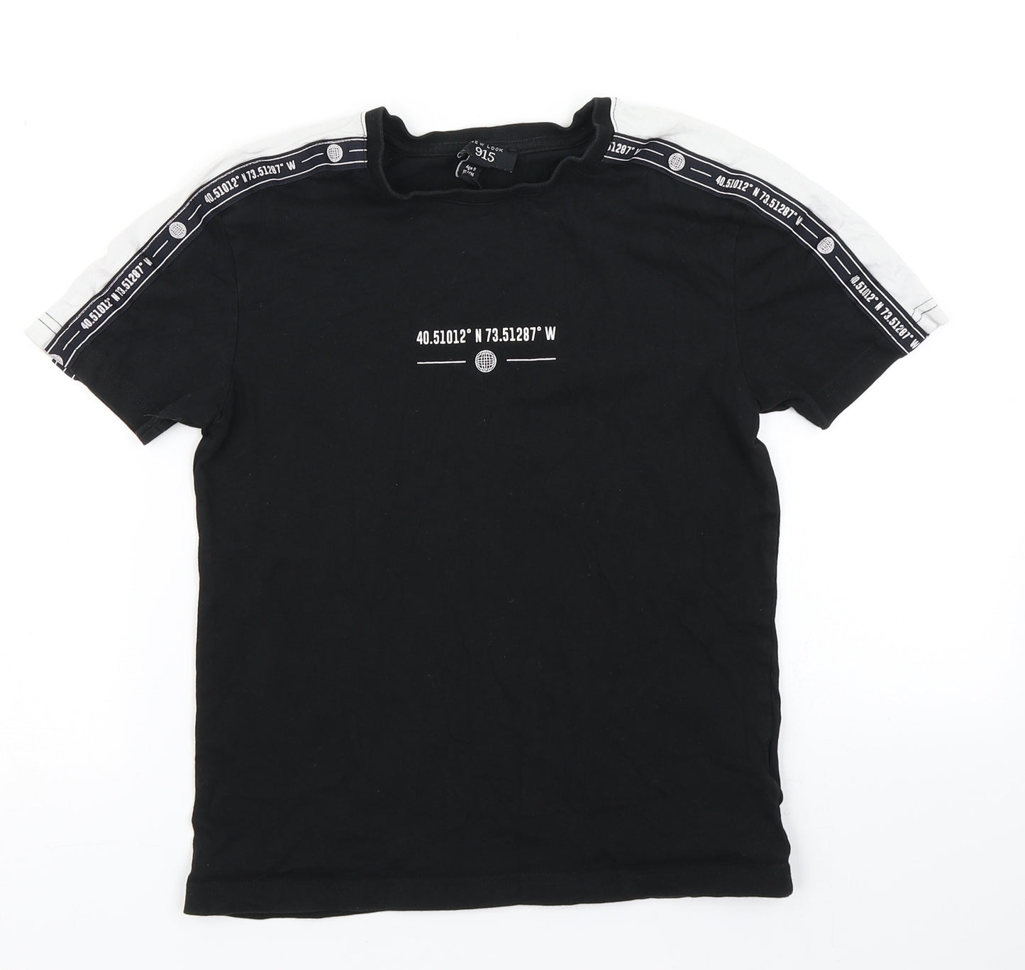 915 Generation Boys Black   Basic T-Shirt Size 9 Years