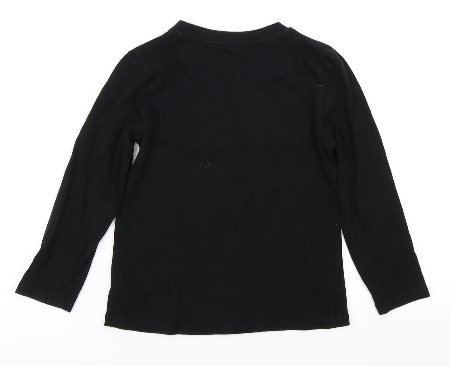 Pep & Co Boys Black   Basic T-Shirt Size 5-6 Years