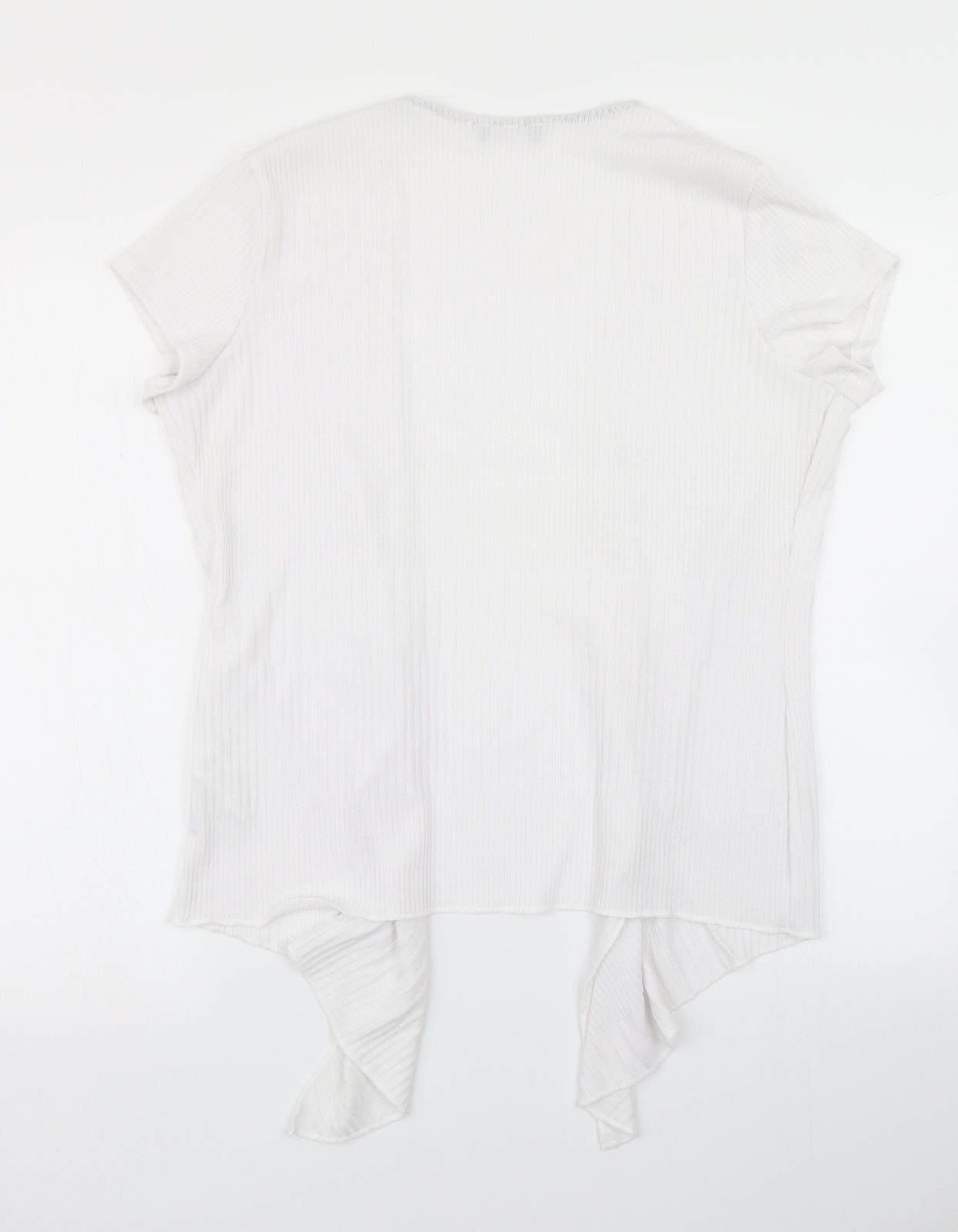 Per Una Womens White  Knit Cardigan Jumper Size 16