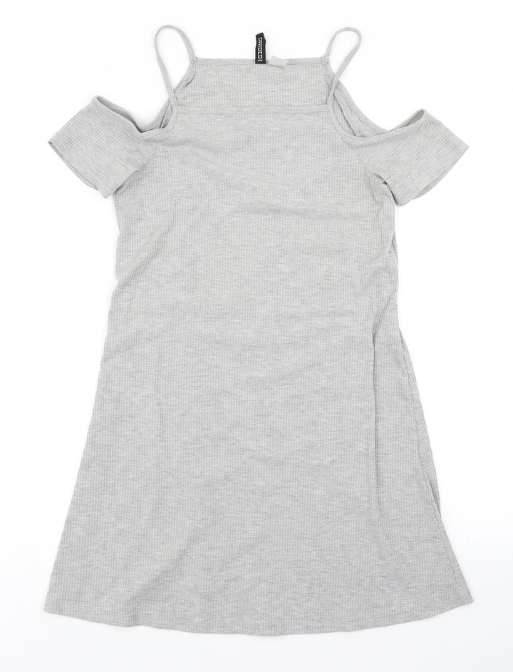 Divided Womens Grey   Fit & Flare  Size 10