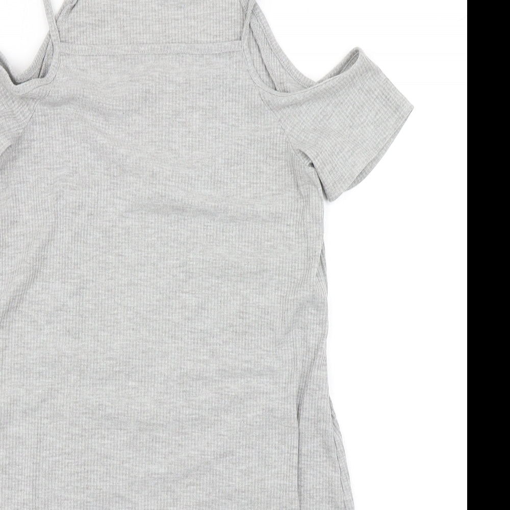 Divided Womens Grey   Fit & Flare  Size 10