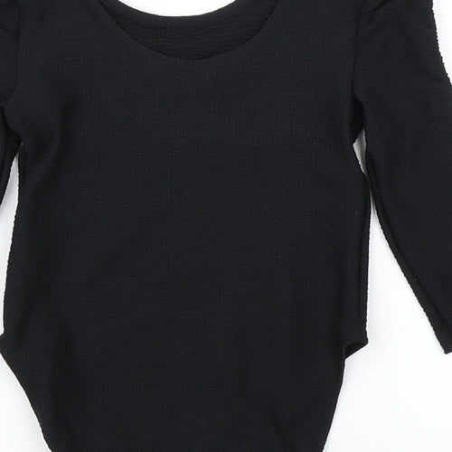 River Island Girls Black   Bodysuit One-Piece Size 4-5 Years