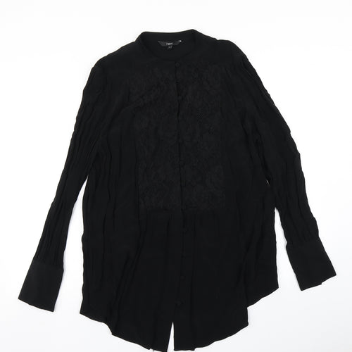 NEXT Womens Black   Basic Button-Up Size 20