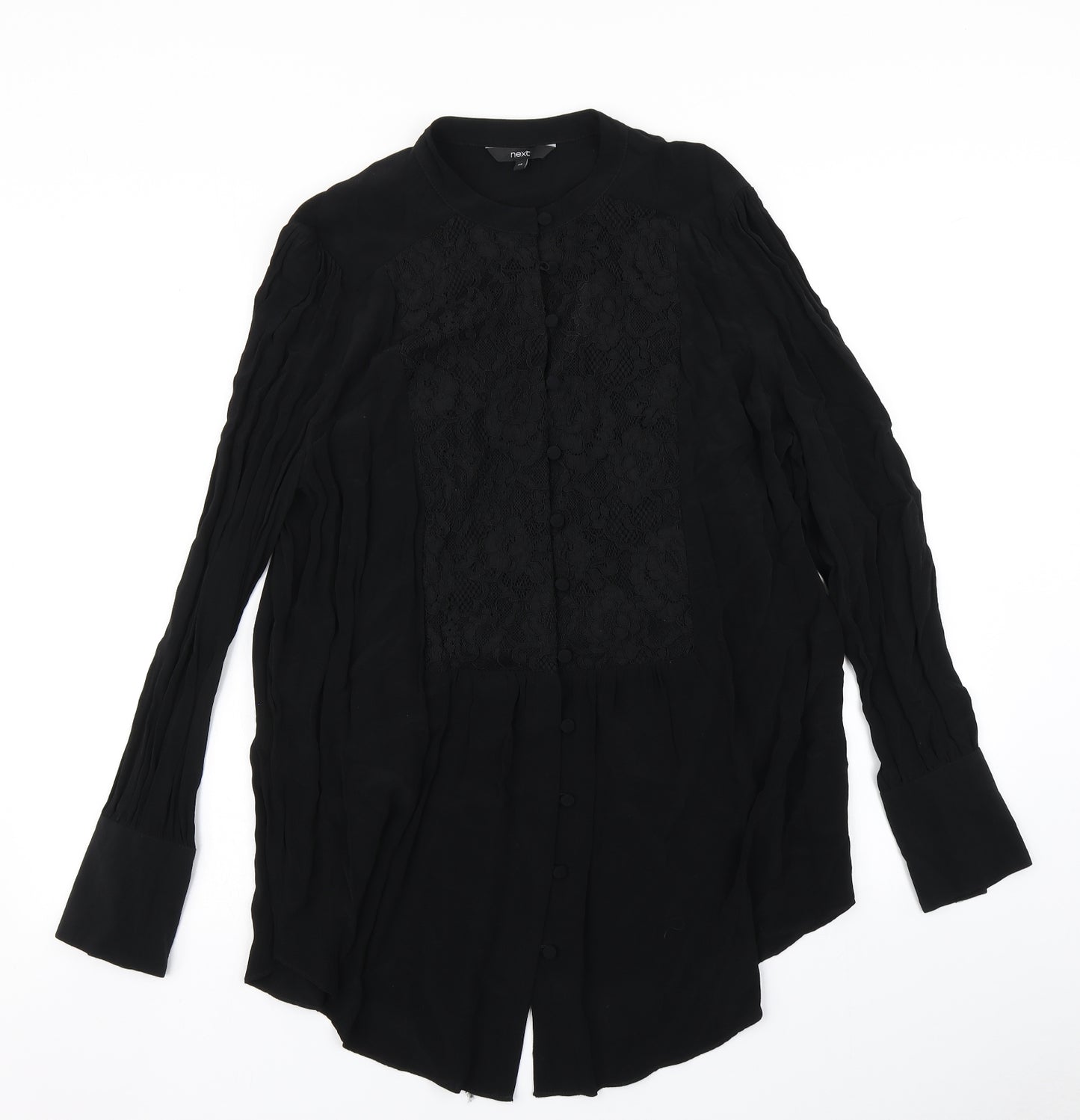 NEXT Womens Black   Basic Button-Up Size 20