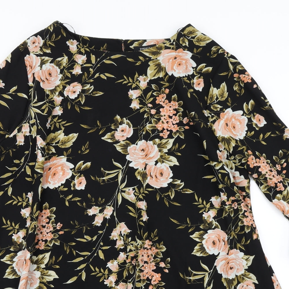 Papaya Womens Black Floral  A-Line  Size 20  - Ruffle sleeve