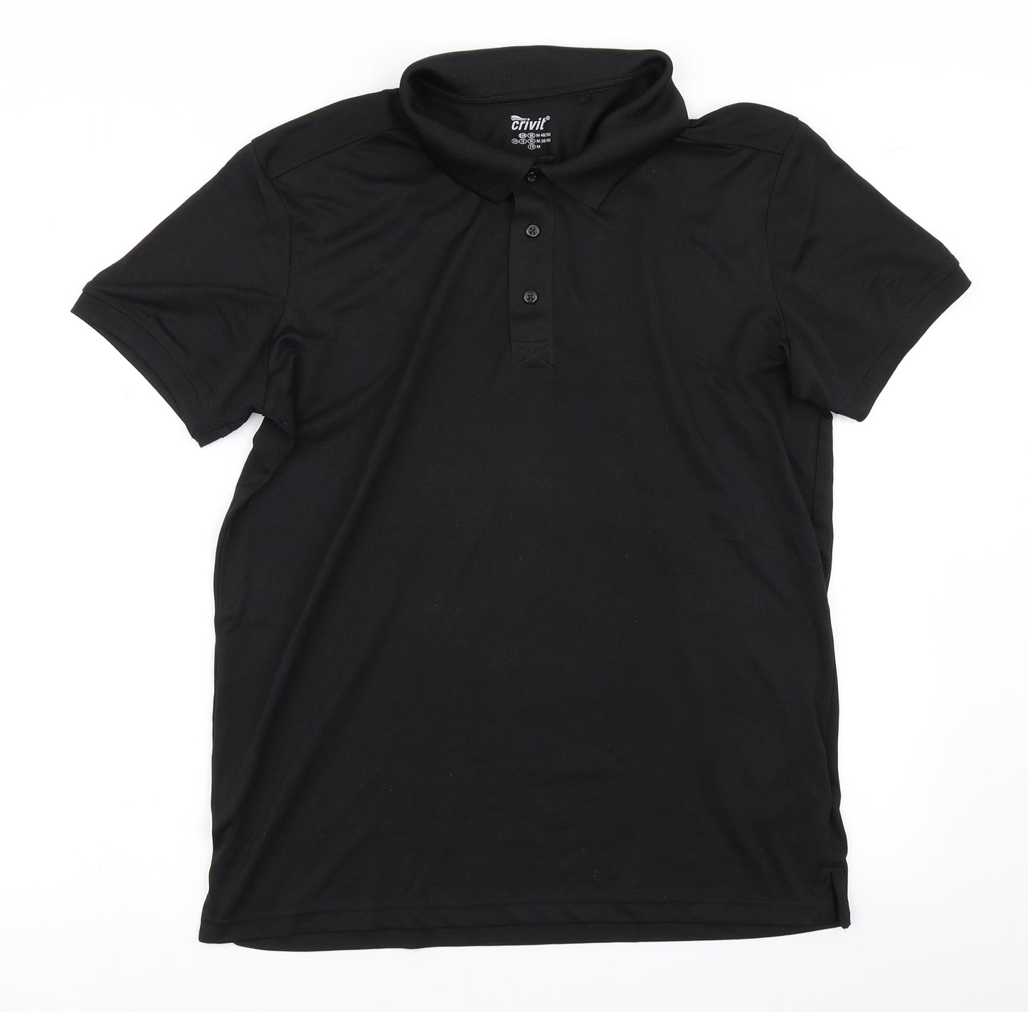 Crivit Mens Black    Polo Size M