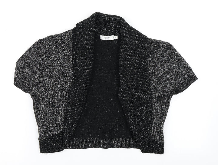 New Look Womens Black Knit Cardigan Jumper Size 6