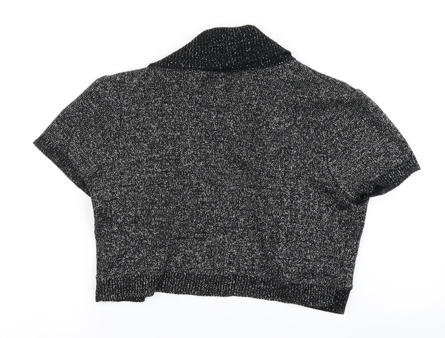 New Look Womens Black  Knit Cardigan Jumper Size 6